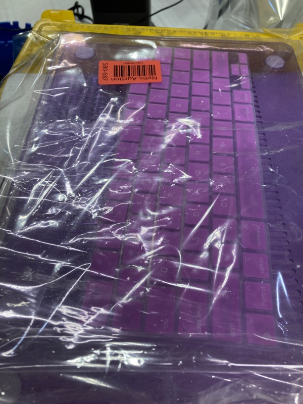 Photo 1 of May Chen MacBook Air 15 inch M2 Case A2941 2023 Release, Plastic Hard Shell Case with Keyboard Cover & Screen Protector for MacBook Air 15 M2 Chip & Liquid Retina Display Touch ID - Purple Glitter