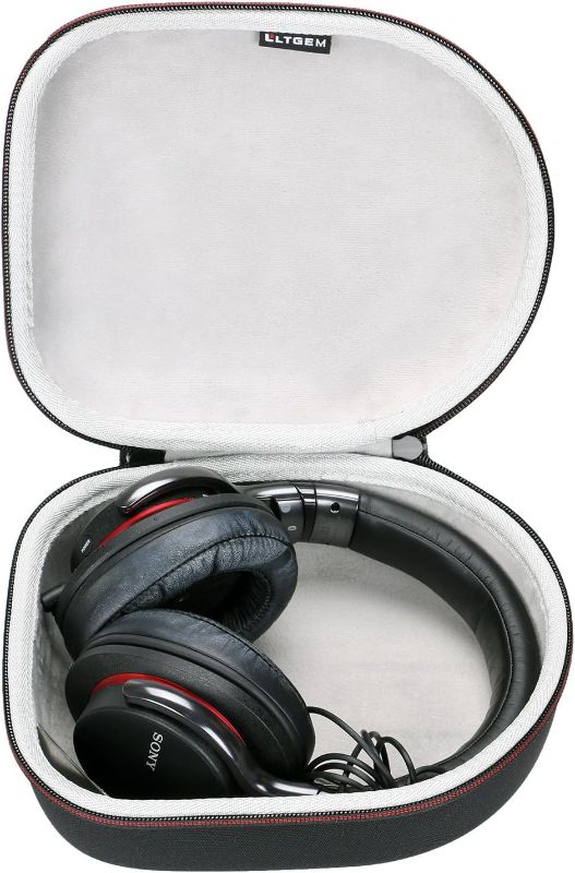 Photo 1 of Headphone Case for JBL, Beats, Sony, Soundcore Anker, Bose QuietComfort, Raycon, LEVN, Audio-Technica, Sennheiser - Hard Travel Protective Carrying Storage Bag(Black+Grey) 1.Black+Grey