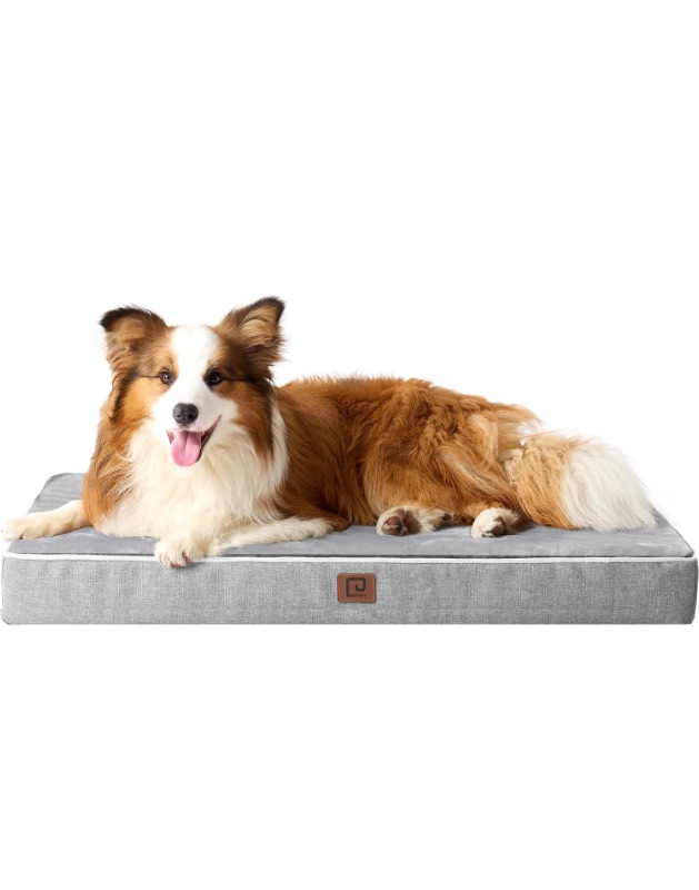 Photo 1 of 
EHEYCIGA Orthopedic Memory Foam Dog Beds for Extra Large Dogs with Removable Waterproof Liner, Grey, 41x
