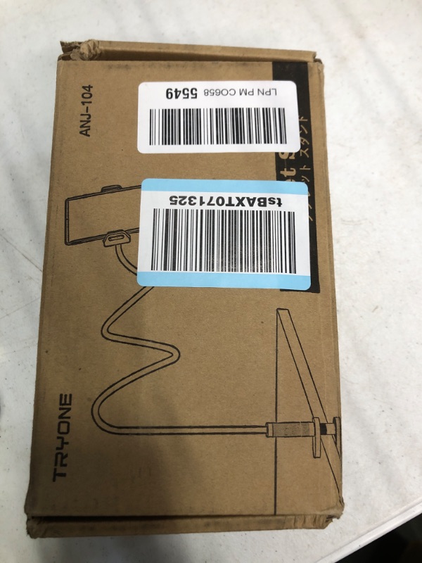 Photo 1 of Gooseneck Tablet Holder Stand for Bed: Tryone Adjustable Long 39.4inch Flexible Lazy Arm Tablets Mount Compatible with iPad Pro Air Mini | Galaxy Tab | Kindle Fire | Switch or Other 4.7 -12.9" Device White