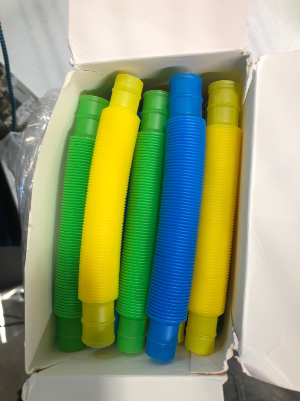 Photo 1 of 72PACK Pop Tubes, Pop Tube Sensory Fidget Toy Fidget Tubes for Children and Aldult Stress Anxiety Relief Toy DIY Learning Educational Toys for Kids