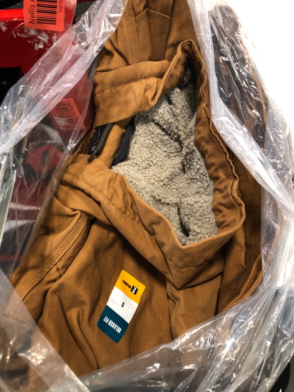 Photo 2 of Carhartt Men's Relaxed Fit Washed Duck Sherpa-Lined Jacket