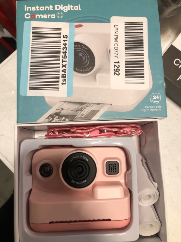 Photo 2 of Dylanto Kids Camera Instant Print,1080P Kids Instant Cameras That Print Photos,Christmas Birthday Gifts for Girls Age 3-12,Portable Toy for 3 4 5 6 7 8 9 10 Year Old Girls Boys Pink