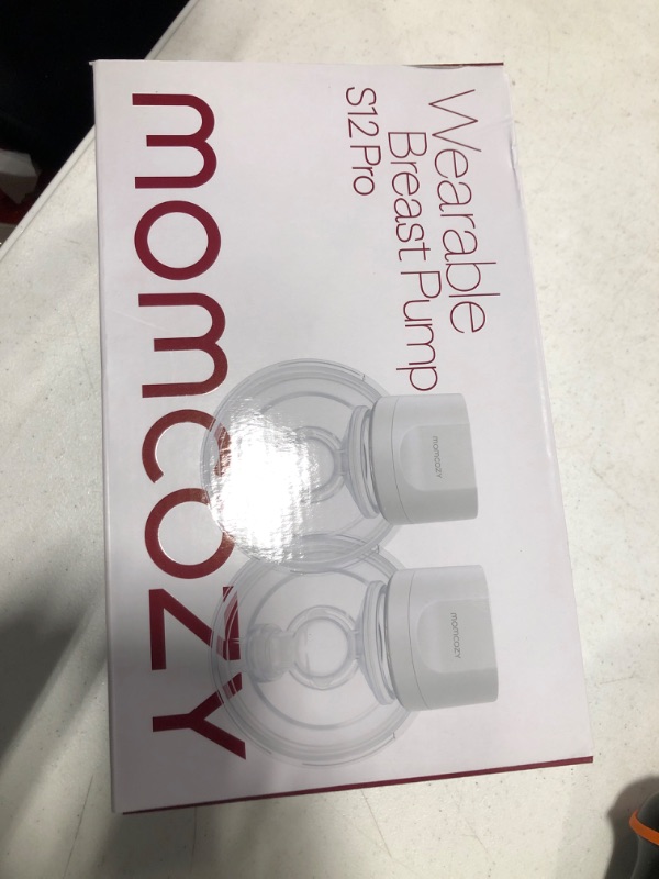 Photo 4 of Momcozy Breast Pump S12 Pro Hands-Free, Wearable & Wireless Pump with Soft Double-Sealed Flange, 3 Modes & 9 Levels Double Electric Pump Portable, Smart Display, 24mm, 2 Pack, Elegant White Pack of 2 Elegant White