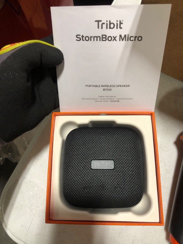 Photo 1 of Tribit Wireless Portable Speaker: 10W Loud Deep Bass Sound, IP67 Waterproof Small Speaker with Bluetooth 5.3, 12Hrs Playtime Long Battery Powerbank for Camping Travel, Stormbox Micro 