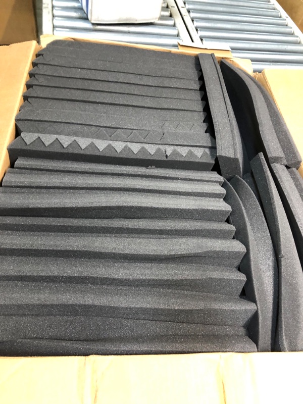 Photo 3 of 52 Pack Acoustic Panels 1 X 12 X 12 Inches - Acoustic Foam - Studio Foam Wedges - High Density Panels - Soundproof Wedges - Charcoal