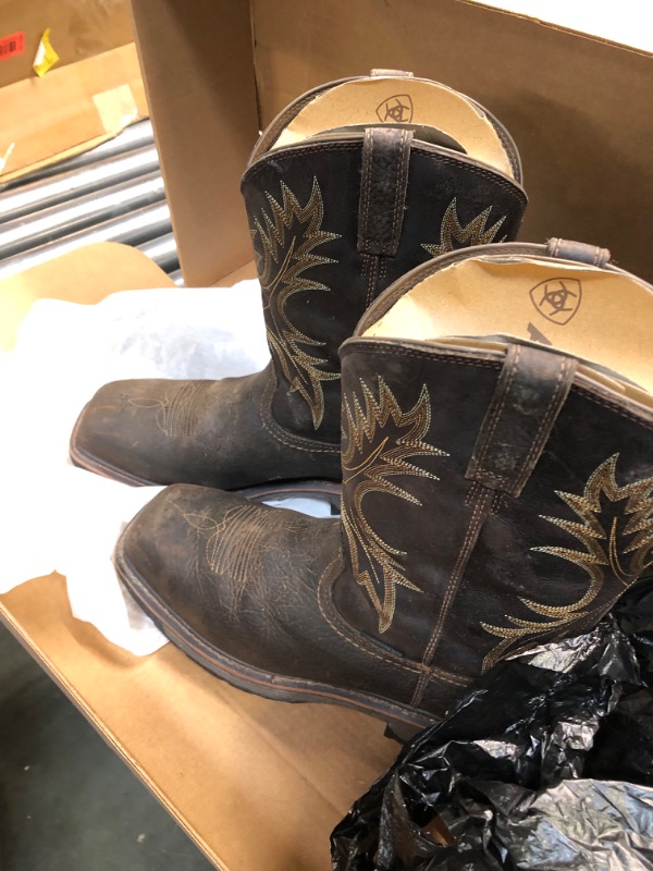Photo 2 of Ariat WorkHog Waterproof Composite Toe Work Boots - Men's Safety Toe Western Boot 12 Wide Bruin Brown/Coffee