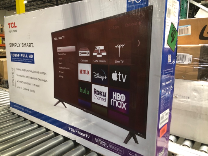 Photo 2 of ***SEALED BOX***TCL 40" Class 3-Series Full HD 1080p LED Smart Roku TV - 40S355