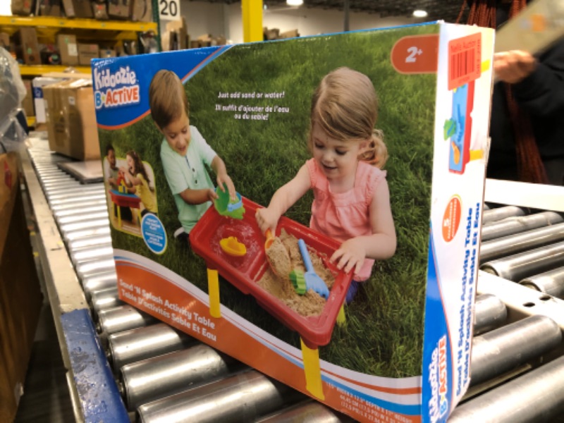 Photo 1 of ***SEALED BOX***Toddler Sensory Table | Kids Table with Lid | Sensory Bin | Kidoozie | Mega Block Compatible Lid | Indoor Outdoor Use , Red, G02521