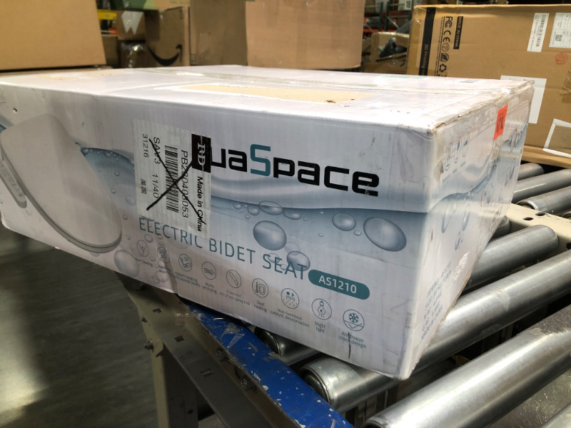 Photo 2 of ***SEALED BOX***AquaSpace Elongated Smart Toilet Seat, Electronic Heated Toilet Seat, Self-Cleaning Nozzle, Temperature Controlled Wash, Air Dryer, Deodorizer, LED Light, Multi-mode Wash, (Panel Control)