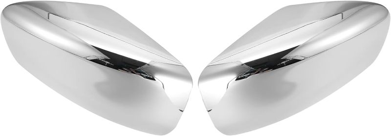 Photo 2 of X AUTOHAUX Pair Car Exterior Chrome Plated Power Full Mirror Cover Cap for Nissan Altima 2013-2018 without Turn Signal