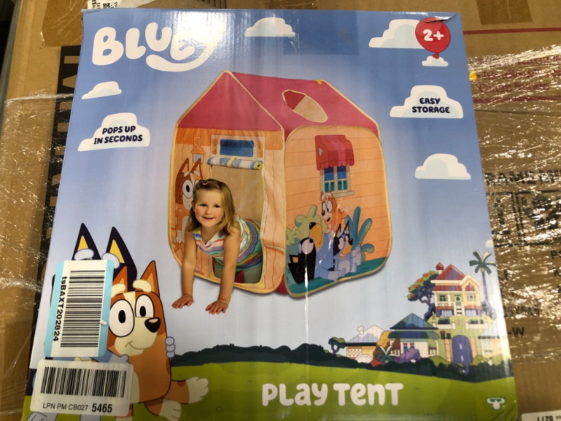 Photo 1 of Bluey - Pop 'N' Fun Play Tent - Pops Up in Seconds and Easy Storage, Multicolor