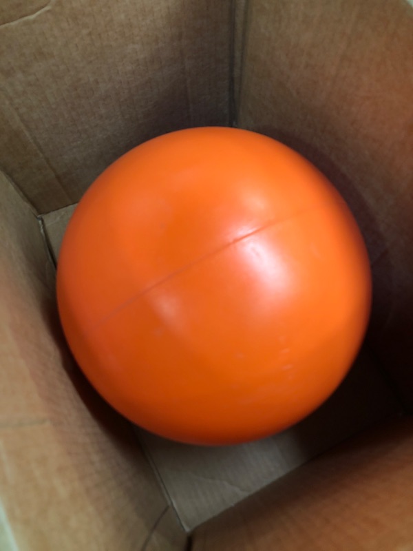 Photo 2 of ***ORANGE***Virtually Indestructible Best Ball for Dogs, 10-inch Large (10 in) Best Ball