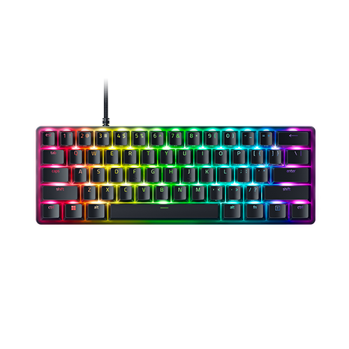 Photo 1 of Razer Huntsman Mini Analog - 60% Analog Optical Gaming Keyboard (Analog Switch) - US Layout - Razer™ Analog Optical Switches - Doubleshot PBT Keycap
