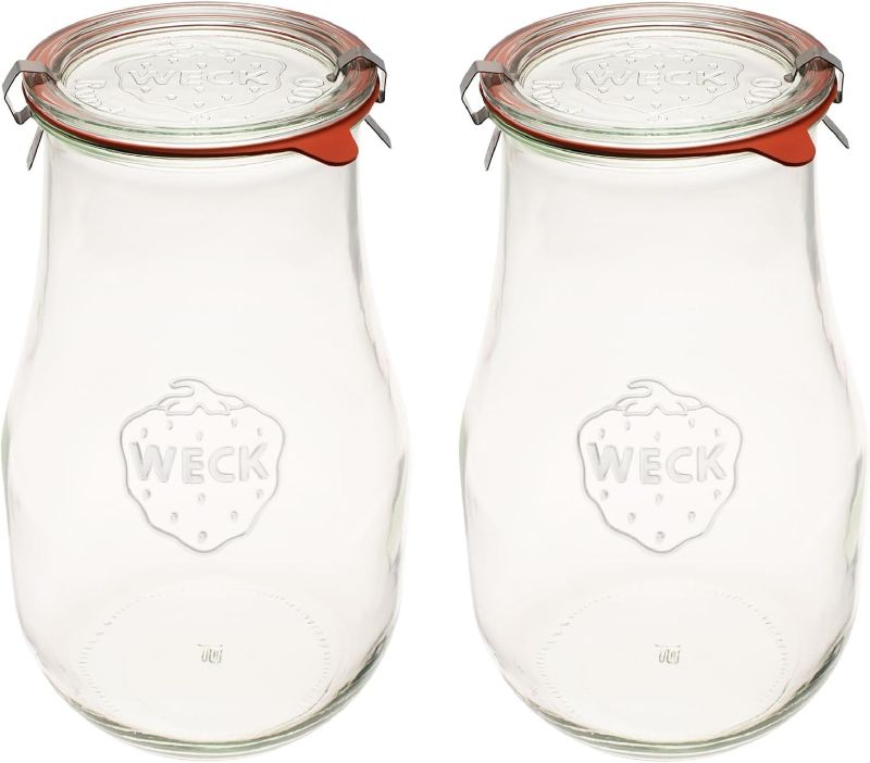 Photo 1 of 2 Weck Round Rim Tulip Jar, 1750 ml, One Size