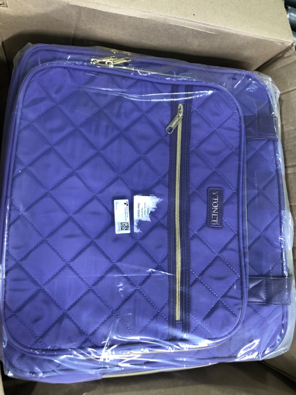 Photo 1 of Ytonet Rolling Laptop Bag Women, 17.3 Inch Rolling Briefcase for Women, Waterproof Rolling Computer Bag Laptop Bag with Wheels for Work Travel College Business Overnight Wife Mom Teacher, Light Purple
