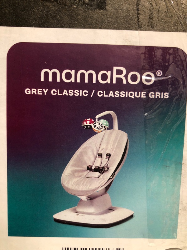 Photo 1 of 4moms MamaRoo Multi-Motion Baby Swing, Bluetooth Baby Swing with 5 Unique Motions, Grey