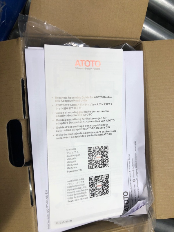 Photo 5 of [Upgrade] ATOTO Double Din Car Stereo with Wireless CarPlay,Wireless Android Auto,7in IPS Touchscreen,Bluetooth,Phone Mirroring,HD LRV Camera,USB Video & Audio,F7G2A7WE-S01