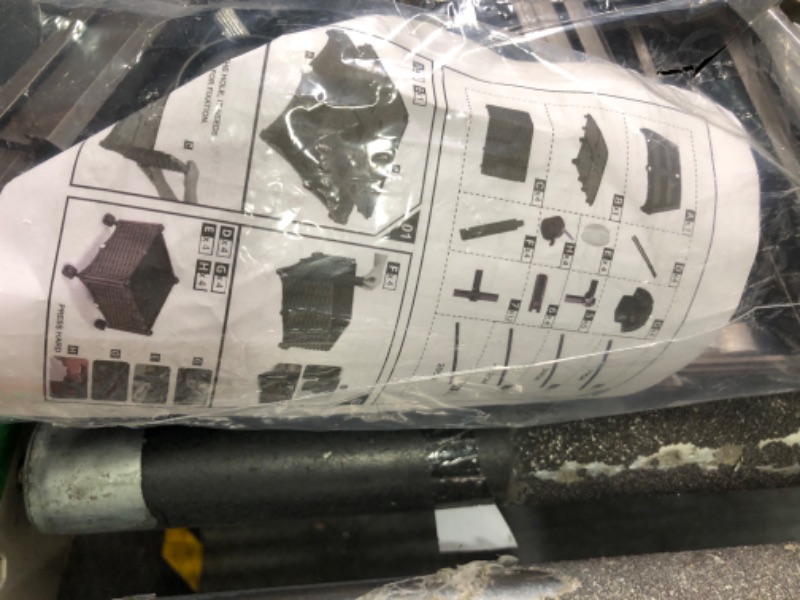 Photo 1 of Raised Garden Bed Kits with Wheels, Patio Backyard Rectangular Planter Boxes, Gardening Container for Growing Vegetables, Plants, Herbs (Size : 37x37x21cm)