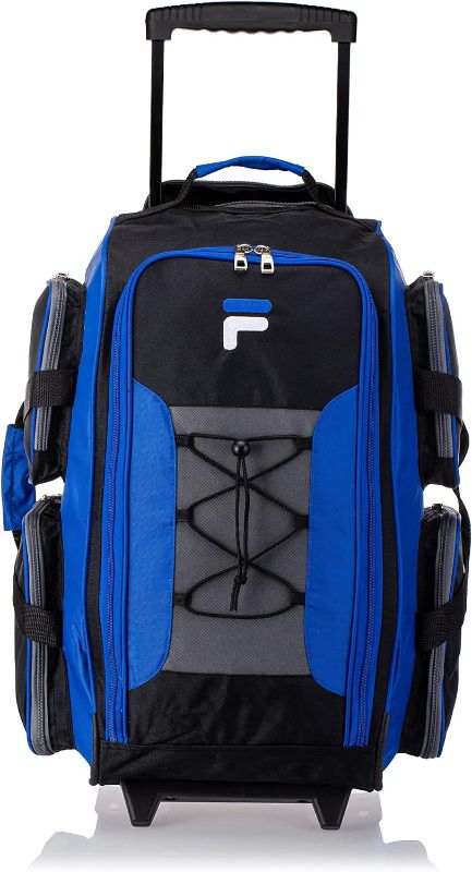 Photo 1 of Fila 22" Lightweight Carry On Rolling Duffel Bag, Blue, One Size