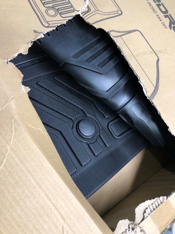 Photo 2 of Mixsuper Custom Fit for Floor Mats 2015-2019 Ford Transit 150/250/350 (No Transit Connect) All Weather Floor Liners 1st Row 1 Piece