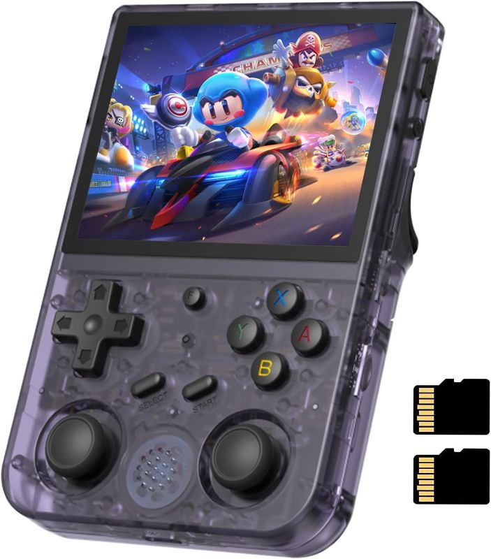 Photo 1 of  ***SOLD FOR PARTS *** ANBERNIC RG353V Handheld Game Console Support Dual OS Android 11+ Linux, 5G WiFi 4.2 Bluetooth RK3566 64BIT 64G TF Card 4450 Classic Games 3.5 Inch IPS Screen 3500mAh Battery