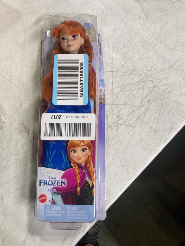 Photo 2 of Disney Frozen Anna Fashion Doll & Accessory, Signature Look, Toy Inspired by the Movie Disney Frozen Anna 1