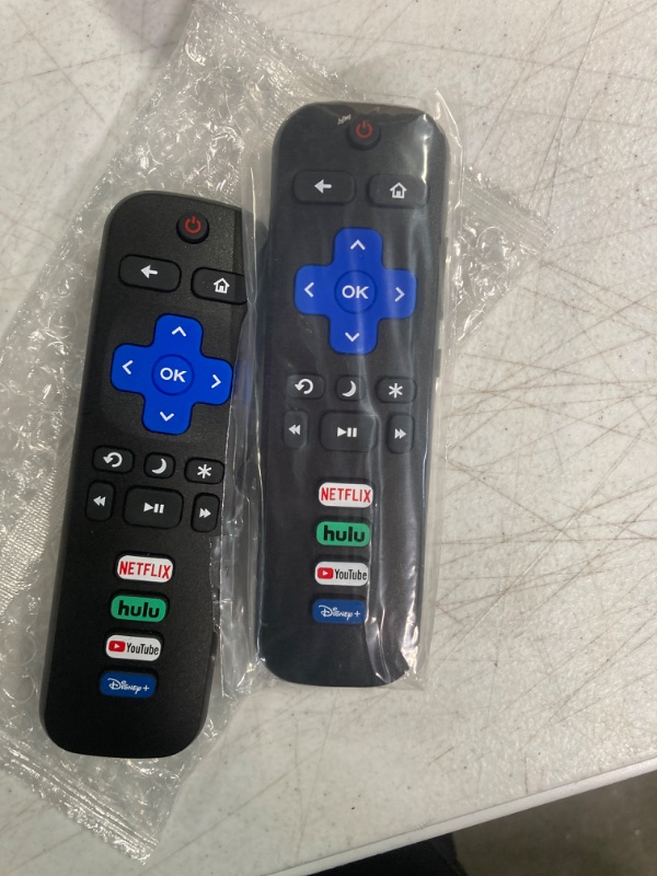 Photo 2 of (Pack of 2) Replaced Remote Control Only for Roku TV, Compatible for TCL Roku/Hisense Roku/Onn Roku/Sharp Roku/Element Roku/Westinghouse Roku/Philips Roku Series Smart TVs (Not for Roku Stick and Box)