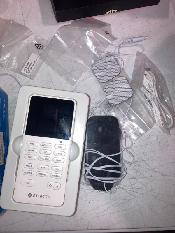 Photo 1 of Etekcity TENS Unit Muscle Stimulator Machine with Replacement Pads for Pain Relief Multi-Modes, FSA HSA Approved Products, FDA Cleared 4 Channels Rechargeable Electric Pulse Massager