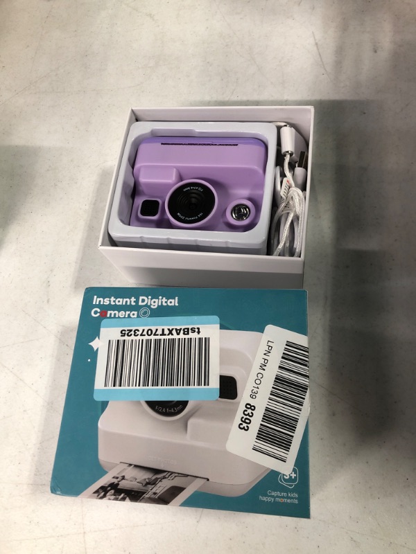 Photo 2 of Dylanto Instant Print Camera for Kids,2.4 Inch Screen Kids Instant Cameras, Christmas Birthday Gifts for Girls Age 3-12, Portable Toddler Toy for 3 4 5 6 7 8 9 10 Year Old Girls Boys Purple