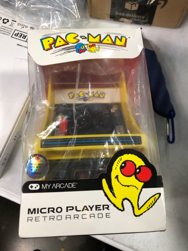 Photo 1 of My Arcade Micro Player Mini Arcade Machine: Pac-Man Video Game, Fully Playable, 6.75 Inch Collectible, Color Display, Speaker, Volume Buttons, Headphone Jack, Battery or Micro USB Powered
