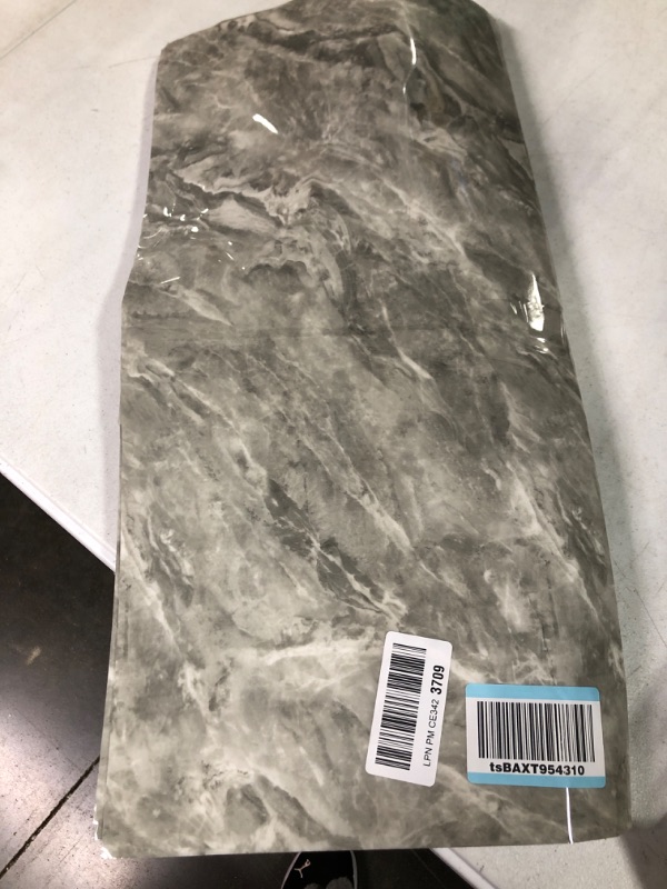 Photo 2 of 10-Sheet Wall Panels Peel and Stick Marble, 24"x12" Backsplash Waterproof Tile Stick on Wall for Kitchen, Bathroom, Living Room, Bedroom (10-Sheet, 19.4 Sq. Ft. Coverage) 24"x12" Gray