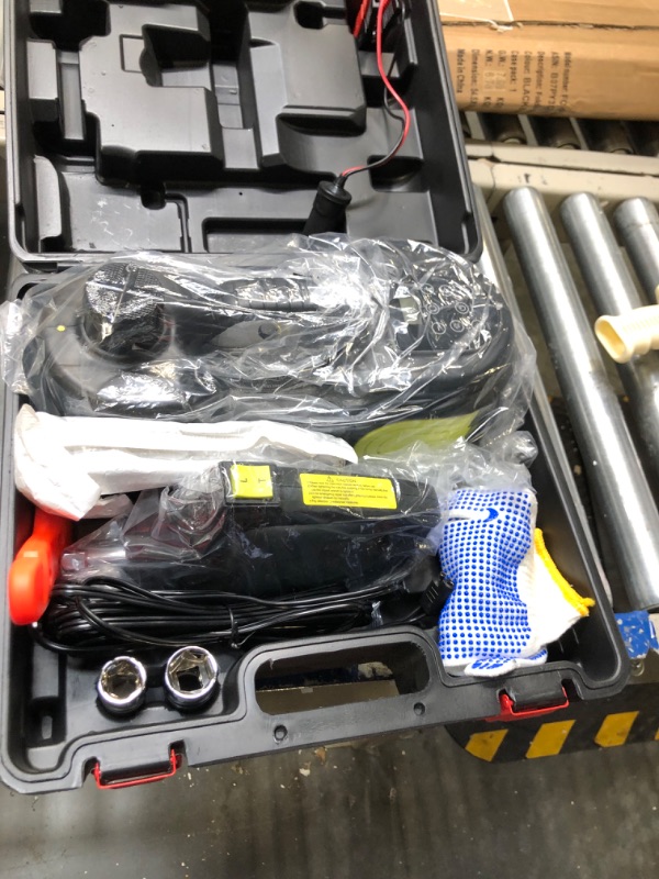 Photo 1 of E-HEELP Electric Car Jack Kit 5T 12V Hydraulic Tire Jack with Double Cylinder Air Pump & LCD Touch Screen & Impact Wrench Portable Car Lift for Tire Changes and Roadside Emergencies Double Pump & LCD BlackGreen1