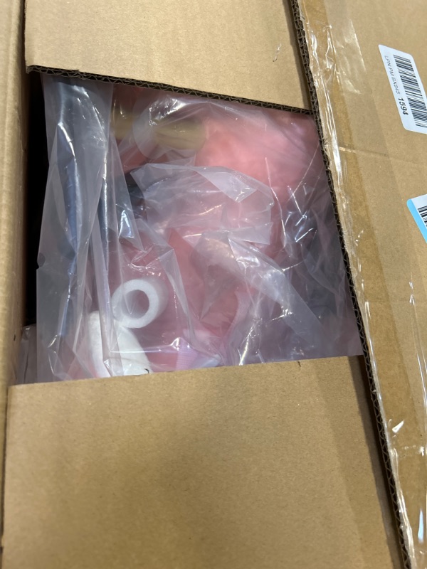 Photo 1 of FUNLIO Elephant Baby Rocking Horse for Toddlers 6 Months to 3 Years, Cute & Graceful Pink Elephant Rocker for Baby Girl, Stuffed Plush Ride-on Rocking Animal, Easy to Assemble, CPC & CE Certified
