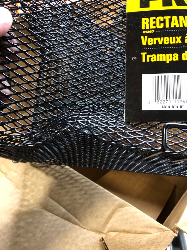 Photo 3 of **Minor Damage**Frabill Torpedo Crawfish Trap | Heavy-Duty Steel Mesh Trap Rectangular Black Trap