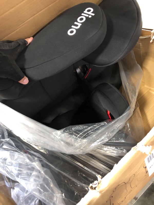 Photo 2 of Diono Cambria 2 XL 2022, Dual Latch Connectors, 2-in-1 Belt Positioning Booster Seat, High-Back to Backless Booster with Space and Room to Grow, 8 Years 1 Booster Seat, Black NEW! Black