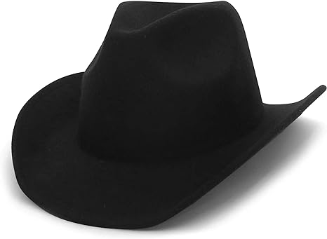 Photo 1 of **STOCK SIMILAR TO PRODUCT**Wool Cowboy Cowgirl Hat for Men Women Classic Roll Up Brim Fedora Cowgirl Hat Western Cowboy Hat
