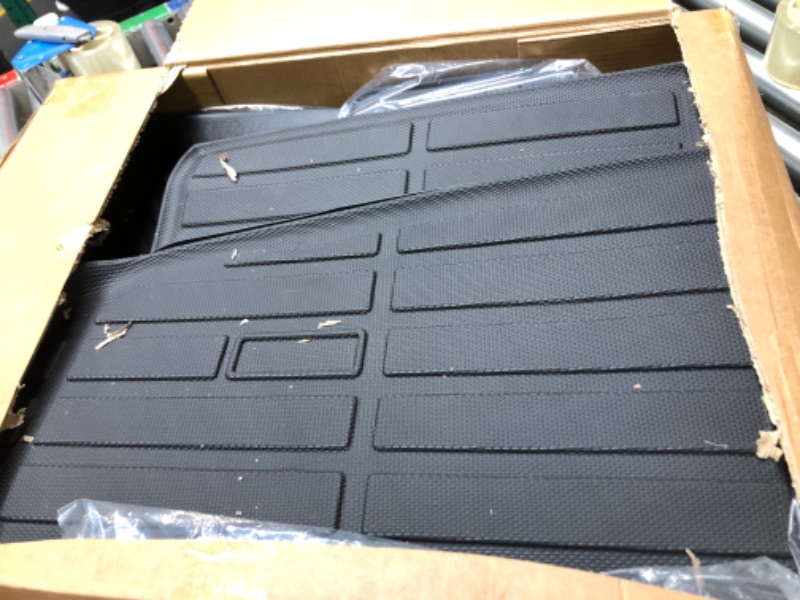 Photo 2 of ANBINGO®-Floor Mats & Cargo Liner Custom for Kia Sorento 2021 2022 2023 2024 All Weather Protection TPE Waterproof Non-Slip Car Floor Mats 1st, 2nd, 3rd Row Set & Cargo Mat -Black Full Set for Sorento 2021-2024