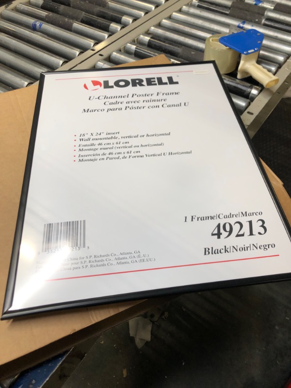 Photo 1 of Lorell Stylish Poster Frame, 18 x 24 (49213)