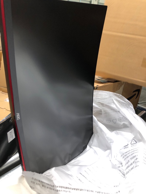 Photo 2 of AOC C27G2Z 27" Curved Frameless Ultra-Fast Gaming Monitor, FHD 1080p, 0.5ms 240Hz, FreeSync, HDMI/DP/VGA, Height Adjustable, 3-Year Zero Dead Pixel Guarantee, Black, 27" FHD Curved 27 in FHD Curved 240Hz 0.5ms