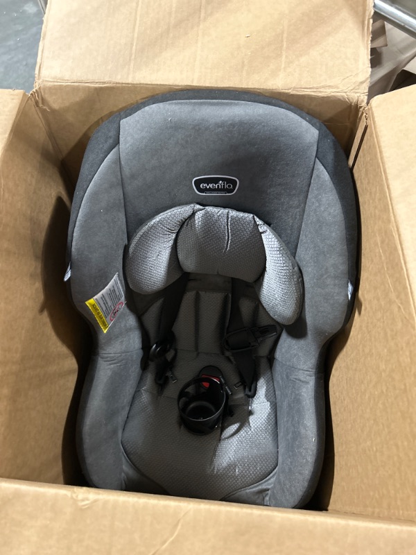 Photo 2 of Evenflo Tribute LX 2-in-1 Lightweight Convertible Car Seat, Travel Friendly (Saturn Gray)
