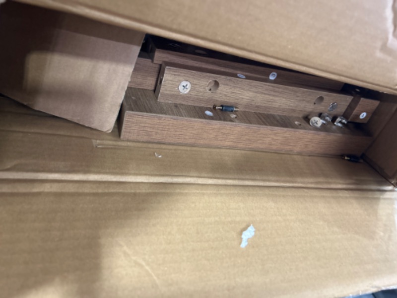 Photo 1 of SICOTAS Boho Rattan Nightstand Bedside Table - Farmhouse Narrow End Table for Living Room - Accent Side Table with 2 Rattan Open Storage Shelves for Bedroom, Small Spaces, Wood 1 Piece 2 Open Shelves