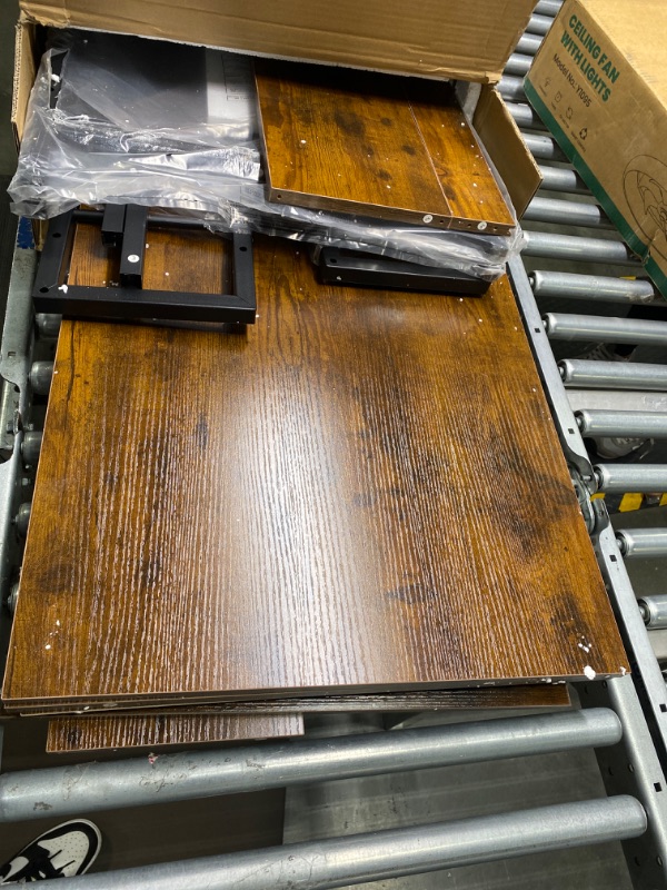 Photo 1 of Tohomeor Litter Box Enclosure with Shelves and Doors Vintage Wooden Hidden Cat Litter Box Furniture Industrial Indoor Cat House Washroom Pet Crate Storage Cabinet (Rustic Brown)