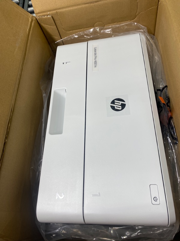 Photo 1 of HP LaserJet Pro 4001n Printer, Print, Fast speeds, Easy setup, Mobile printing, Advanced security, Best for small teams, Ethernet/USB only