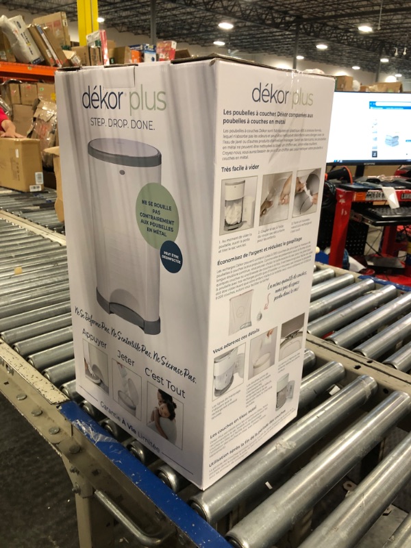 Photo 1 of Dekor Plus Hands Free Diaper Pail - White