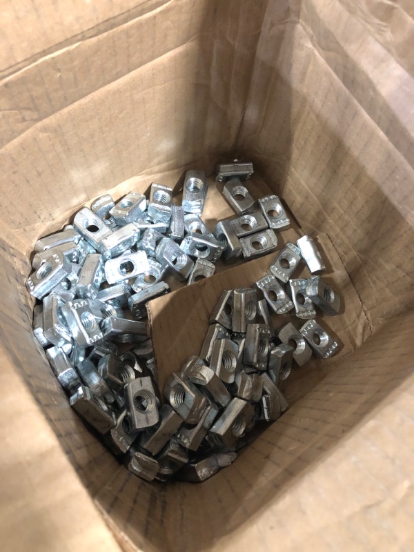 Photo 2 of 50Pcs 2020 Series Sliding T Nuts Carbon Steel,M4 T Slot Nut Hammer Head,M3 T Sliding Nuts Fastener Nut Assortment for Aluminum Profile,3D Printer,CNC Router