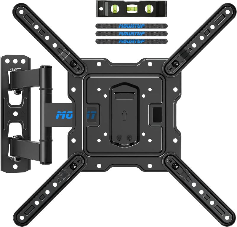 Photo 1 of MOUNTUP TV Wall Mounts TV Bracket for Most 26-60 Inches TVs, Full Motion TV Wall Mount with Swivel and Extend 19 Inch, TV Mount with Swivel Articulating Support, Max VESA 400x400mm, MU0009