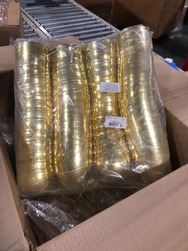 Photo 1 of 36 Pieces Jumbo Easter Eggs 6 x 4 Inch Plastic Eggs Bulk Fillable Easter Eggs Empty Giant Jumbo Egg for Easter Hunt Kids Basket Stuffers Fillers Party Supplies (Gold)