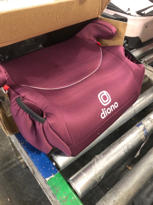 Photo 2 of Diono Solana, No Latch, Single Backless Booster Car Seat, Lightweight, Machine Washable Covers, Cup Holders, Pink 2021 Single Pink