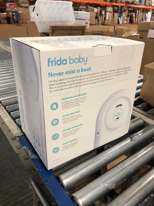 Photo 3 of Frida Baby 3-in-1 Humidifier XL + Diffuser + Nightlight | All-Day Operation for Large Rooms, Top-Fill 6L Tank, Variable Cool-Mist Control, Auto Shut-Off, Quiet, Carry Handle, Night Light, Diffuser 1.6 Gallon Tank (6.0 Liter Tank)